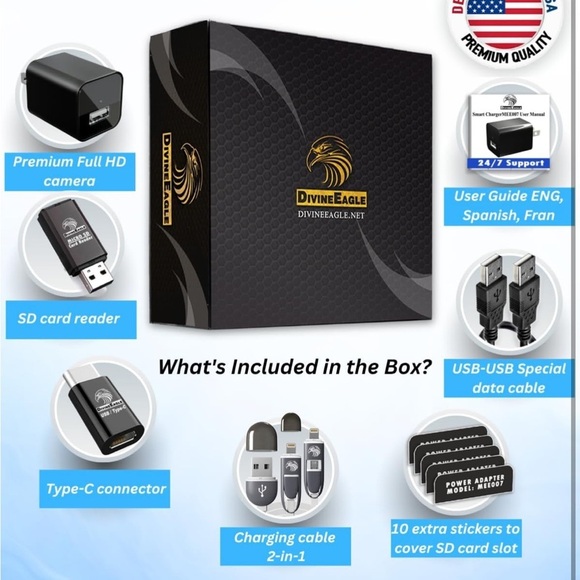 NIB Plug-in Full HD Dome Hidden Camera 1080p Pet Cam Motion Detection Security - Picture 11 of 13